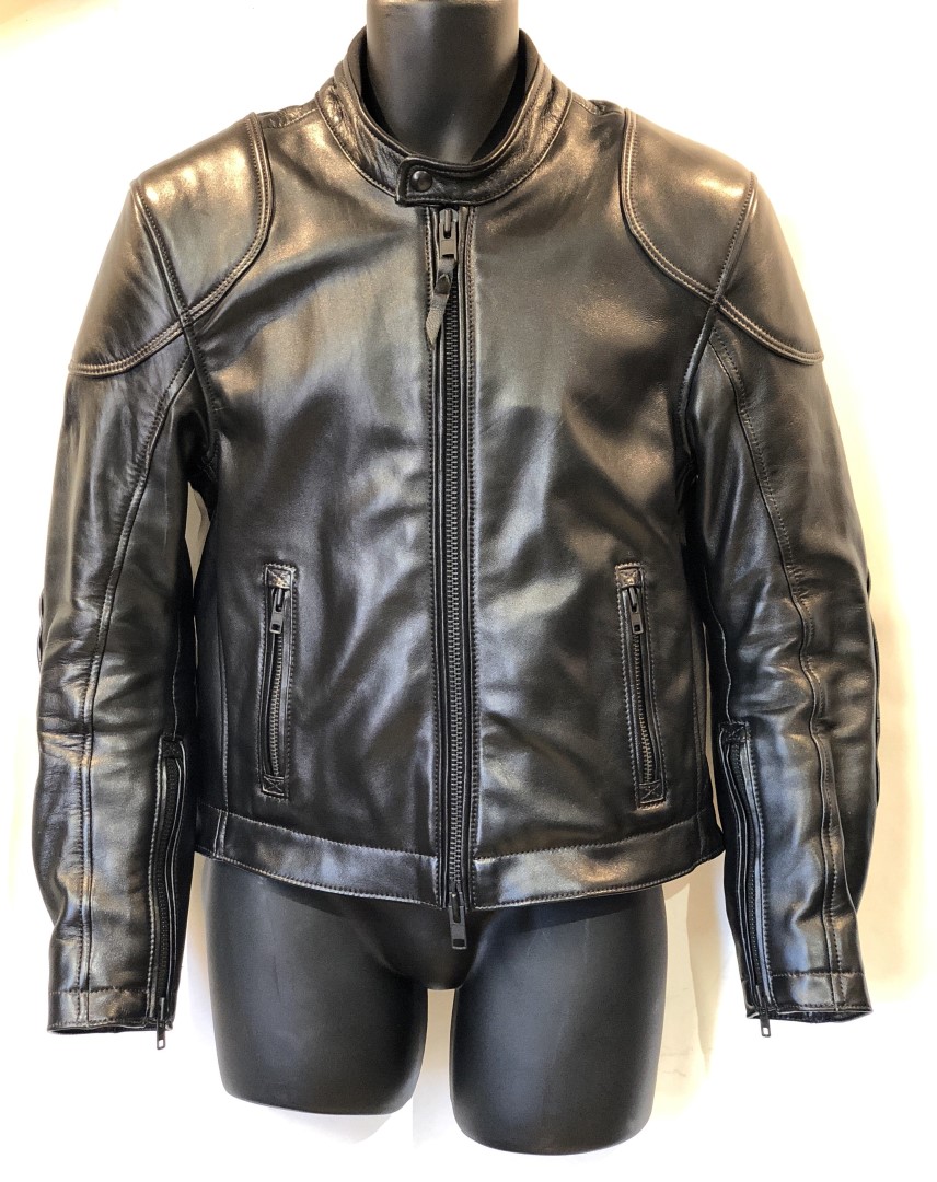 lambskin café racer jacket