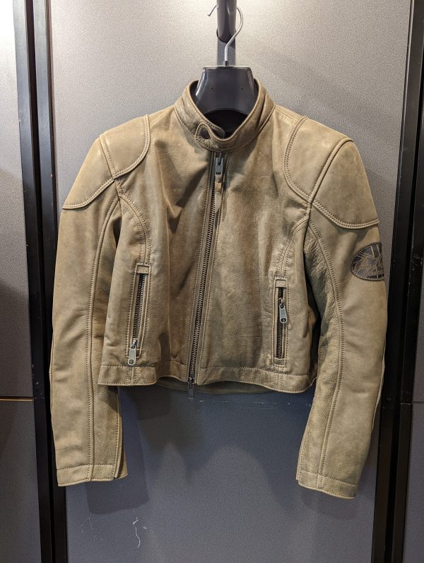 Cafe Racer Olive Womens Jacket (28)