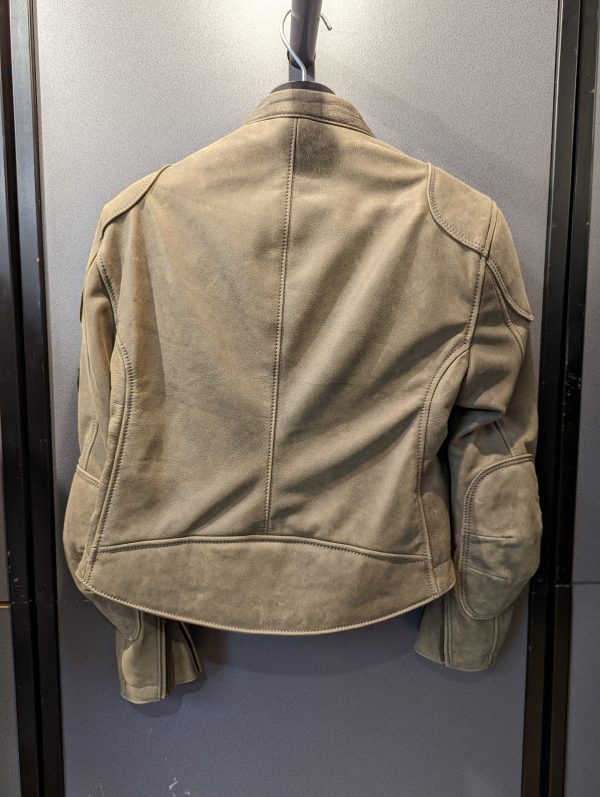 Cafe Racer Olive Womens Jacket (28) - Image 2